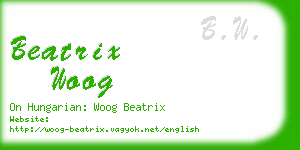 beatrix woog business card